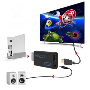 <span class=keywords><strong>Convertisseur</strong></span> Adaptateur <span class=keywords><strong>Wii</strong></span> <span class=keywords><strong>vers</strong></span> <span class=keywords><strong>HDMI</strong></span> Full HD 1080P, compatible Wii2HDMI, avec sortie audio 3,5 mm pour PC, moniteur HDTV - Product Image 4