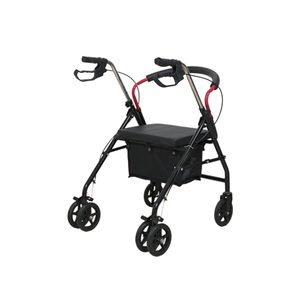 軽量折りたたみ式高齢者用歩行器、2-in-1ショッピングカート付き歩行車、屋外日常使用用パッド入りシート付き - Product Image 2