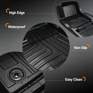 Vente directe d'usine, tapis de voiture toutes saisons, durables, tapis de sol de voiture 5D en TPE pour Toyota Camry COROLLA 2021 - Product Image 2