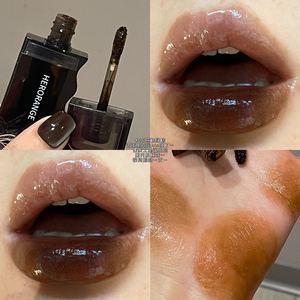 HERORANGE ลิปกลอสเนื้อฉ่ำวาว 6 สี ให้ลุคกระจกเงา ปากอิ่มฟู สำหรับแต่งหน้าฤดูใบไม้ร่วงและฤดูหนาว - Product Image 6