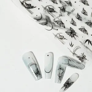 DH оптовая продажа 2024 Новый дизайн бабочка наклейка лист дизайнерские наклейки для ногтей
