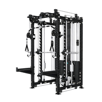 TT 0016 Rack de squat multifonctionnel de qualité commerciale avec poulie fixe ultra-étroite 2-en-1