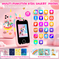 Teléfono de Juguete Unicornio para Niños, con 2 Cámaras, Recordatorio de Planificación Diaria, Teléfono Celular para Niños, Juguetes con Cámaras para Niños, Regalo de Navidad