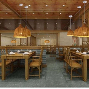 Luminaire suspendu moderne <span class=keywords><strong>en</strong></span> rotin tressé, abat-jour pour restaurant, café, décoration intérieure, style rustique vintage, lampe de plafond suspendue - Product Image 2
