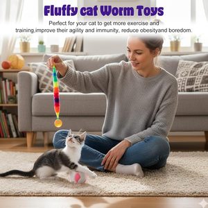 <b>Interactive</b> Eva Ball Magic Worm Ball for <b>Cats</b> Fun Jump <b>Toys</b> With Father <b>Cat</b> Claw <b>Toys</b> Fun Jumping Exercise <b>Cat</b> <b>Toys</b> - Product Image 4