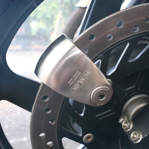 304 Edelstahl Alarmscheibenbremsenschloss für Motorrad/Fahrrad Diebstahlsicher Rostfrei Wasserdicht 3 Messingschlüssel ISO9001 Zertifiziert - Product Image 1