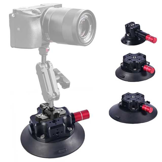 Go Pro Insta360 Car Mount with Pump Vacuum Suction Cup Camera Mount for Vehicle Mounting