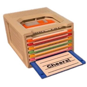 Ensemble de sous-verres rétro en forme de disquette avec support pour <span class=keywords><strong>ordinateur</strong></span>, décoration de bureau créative pour les tech-savants, sous-verres antidérapants en plastique pour boissons - Product Image 5