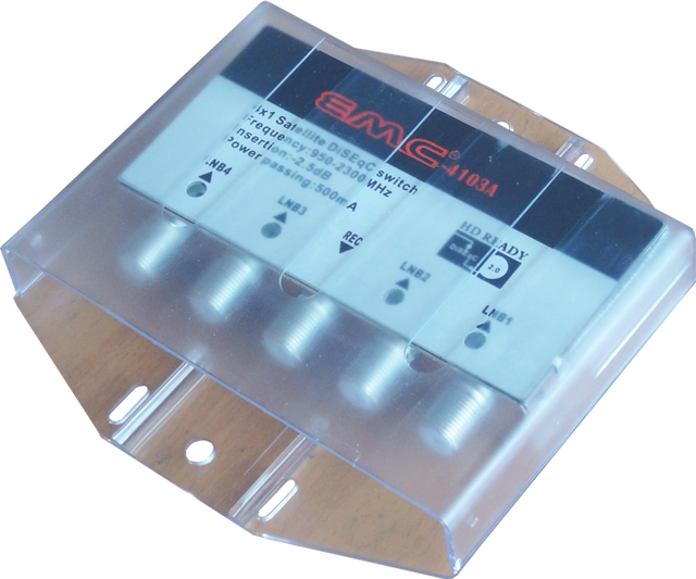 Outdoor Water Proof SAT+ANT TV signal Mixer DiSEqC Switch 4X1