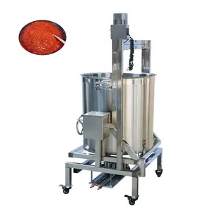 Stainless Steel Chili Sauce Blending Pot Jacketed Kettle Tomato Sauce Mixer Jam Cooker Blending Machine