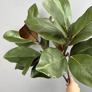 Rami Artificiali di Magnolia con Foglie Finte, Effetto Realistico, Arte Floreale, Pianta di Magnolia Simulata Fatta a Mano, Piante Verdi Realistiche - Product Image 5