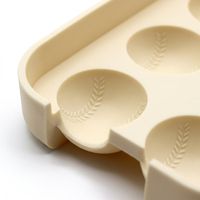 Bac à glaçons en silicone LFGB à 12 cavités en forme de balle de baseball, avec couvercle anti-débordement, moule à glace sans BPA, bac multicolore, fabrication en usine
