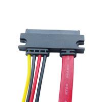 Kabel Daya Data Sata 22 Pin Jantan Ke Sata 7 Pin dan 15 Pin Betina