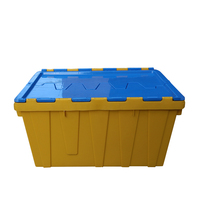 Caisse de rangement JOIN 65L, conteneur de transport avec couvercle verrouillable, conteneurs en plastique en vrac
