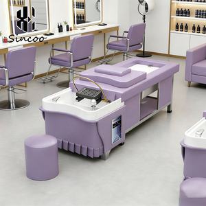 Cama de Masaje Eléctrica para Champú y Masaje de Pies, Cama de Lavado de Cabello con Respaldo Eléctrico Elevable, Cama de Champú para Masaje Tailandés - Product Image 3