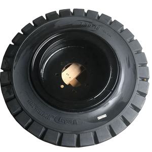 पंचर सबूत फोर्कलिफ्ट ठोस टायर 4.00-8 /3.75/3.00 400-8 के साथ रबर ठोस टायर पहियों रिम - Product Image 4