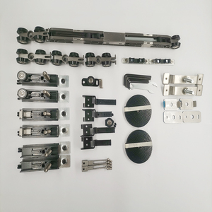 Kính thiên văn trượt 2 + 1 phần cứng vô hình bevel bánh xe vành đai loại khung nhôm mỏng hồ sơ cửa - Product Image 4