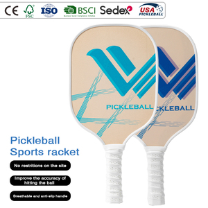 Set de Pickleball de Fibra de Carbono 18k para Familia, 4 Palas, <span class=keywords><strong>6</strong></span> Pelotas, Núcleo de Panal de PP, Portátil para Exteriores, con <span class=keywords><strong>Funda</strong></span> de Almacenamiento - Product Image 1