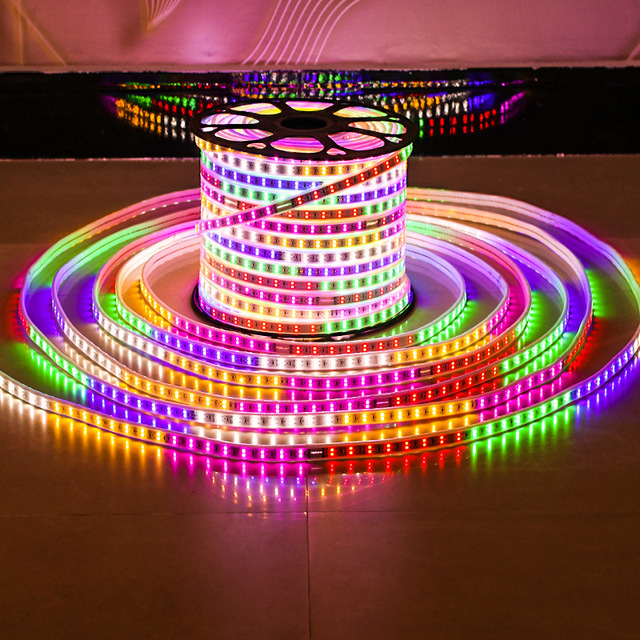 Christmas IP65 Flexible Colorful String Rope Lamp SMD2835 96D 10mm Hot Selling Six Color Free Jump High Quality Led Strip Light