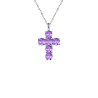 S925 Sterling Silver Moissanite Griffe Bling Ice Out Solide Croix Pendentifs Colliers pour Hommes Femmes Rappeur Bijoux