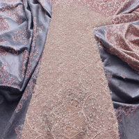Tissu en dentelle à sequins et perles de haute qualité, écologique, fabriqué en Chine, brodé, pour robes de mariée, accessoires de fête, filles