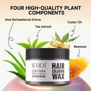 Gel pour les cheveux coloré facile à teindre Huile de ricin biologique Tenue forte 13 couleurs Crème de coiffure Gel coiffant Cire Couleur boue - Product Image 4