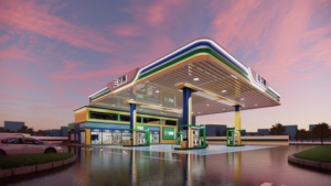 Abri de protection en acier à faible coût, design moderne, logo personnalisé Censtar, pour <span class=keywords><strong>distributeur</strong></span> de carburant à une station-service - Product Image 5