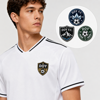 Écussons en tissu personnalisés pour clubs de football, logos de maillots de sport, badges de créateur pour vêtements de football