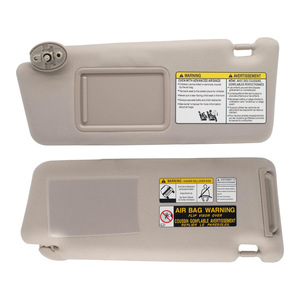 แผงบังแดดโตโยต้า ทาโคมา รุ่น 74320-04181-E1 สีเบจ แพ็คคู่ อุปกรณ์ตกแต่งภายในหลังคา - Product Image 1