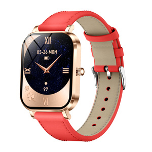 Nouvelle <span class=keywords><strong>montre</strong></span> connectée pour femme MK90, étanche, ultra-fine, écran en cuir TFT, fréquence cardiaque, pression artérielle, réponse aux appels - Product Image 4