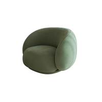 Canapé-lit simple en velours fait main de luxe moderne pour chambre à coucher et salon