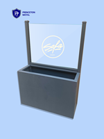 Jardinière murale extérieure personnalisée en aluminium, écran de jardinage pour la confidentialité, fleurs artificielles, écologique, légère, pour la maison