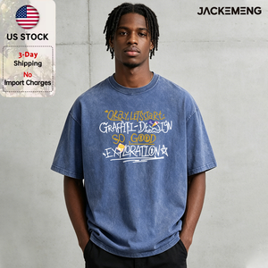 เสื้อยืดโอเวอร์ไซส์ลายกราฟฟิตี สไตล์สตรีทแวร์เรโทร ฮิปฮอป แขนสั้น สินค้าจากคลังในสหรัฐอเมริกา ขายส่ง - Product Image 1