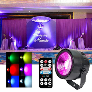 Lumière UV PAR COB LED pour effets de scène DJ, lumière <span class=keywords><strong>noire</strong></span> avec télécommande 7 canaux DMX activée par le son pour discothèque, karaoké, fête, mariage - Product Image 1