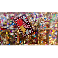 Ensemble de Mahjong Américain de Luxe Thème Noël 160 Pièces Tuiles Acryliques Rouges Festives Dos Doré Pailleté Jeu de Fête et Divertissement