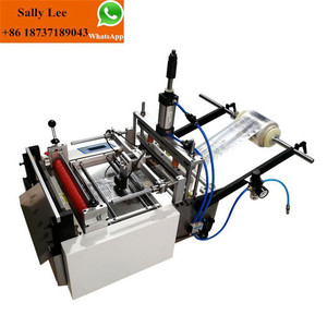 Petite machine manuelle de fabrication de sacs en plastique, découpeuse de rouleaux en polypropylène HDPE en feuilles, machine de découpe et de thermoscellage de sacs en plastique - Product Image 3