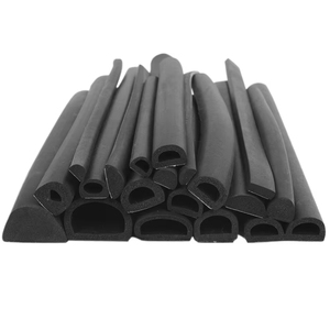 Productos de caucho EPDM personalizados, espuma sólida, formas especiales cuadradas, sellos extruidos, corte, color negro, para ventanas de automóviles. - Product Image 3
