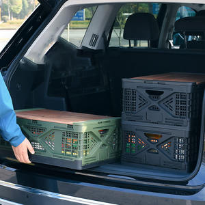 Bacs empilables pliables <span class=keywords><strong>avec</strong></span> Logo personnalisé, caisse mobile en plastique, <span class=keywords><strong>couvercle</strong></span> en bois, boîte <span class=keywords><strong>de</strong></span> <span class=keywords><strong>Transport</strong></span> <span class=keywords><strong>de</strong></span> stockage en plastique - Product Image 6