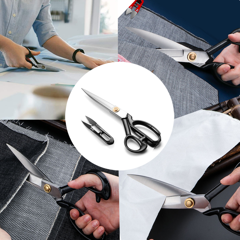 High Professional Tailor Shears Heavy Duty Sewing  Fabric Scissors Office Scissors Sharp Tailor Dressmaker