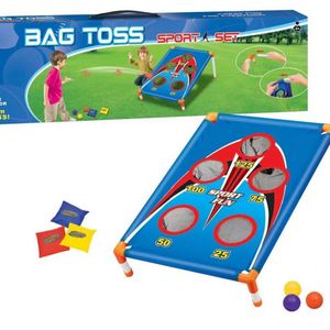 Jeu de Cornhole d'extérieur personnalisé avec planche et sacs de lancer en bois pour adultes, jeu de sport de jardin - Product Image 1