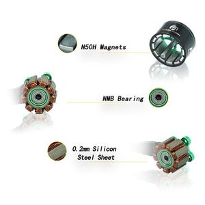 Arthur A1404 4300KV <span class=keywords><strong>2</strong></span>-4S Motor cinematográfico sin escobillas para RC FPV Racing <span class=keywords><strong>Freestyle</strong></span> 3 pulgadas Cinewhoop Duct Drones - Product Image 2