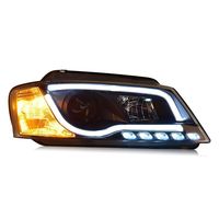 Pour Audi A3 2008-2012, ensemble de phares à LED avec guide de lumière DRL et projecteur bi-xénon