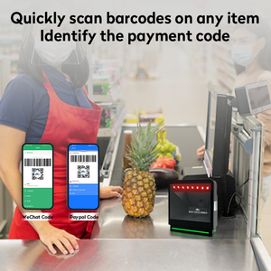 Lecteur de codes à barres Cmos omnidirectionnel JR Desktop 3Mil <span class=keywords><strong>2D</strong></span> Lecteur de codes à barres 1D <span class=keywords><strong>2D</strong></span> Scanner de codes à barres pour supermarché - Product Image 3