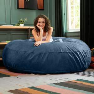DB Jaxx 6 ft Cocoon - <b>Large</b> <b>Bean</b> <b>Bag</b> Chair for Adults, Navy - Product Image 1
