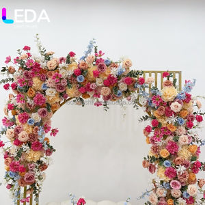 LEDA Nouvelle Conception de Fleurs Artificielles Colorées en Forme de Rose, Composition Florale en Rangée, Fleurs en Forme d'Angle pour la Décoration d'Événements de Mariage - Product Image 2