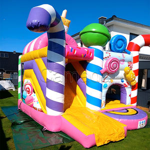 Commercial Grade CE Certified Eco-Friendly Candy Princess Rainbow Bouncy <b>Inflatable</b> Castle Bounce Jumping House Bouncer Slide - Product Image 3