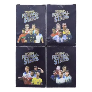 55 unids/set personaje de fútbol Colección Estrella tarjeta comercial PVC plástico World Football Cup Player <span class=keywords><strong>Messi</strong></span> Ronaldo tarjeta para regalo de Fans - Product Image 5