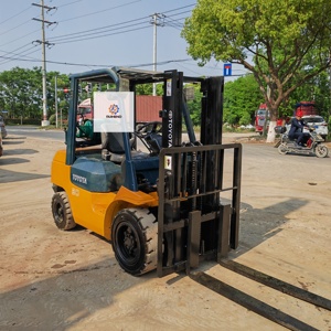 Montacargas <span class=keywords><strong>Toyota</strong></span> FD30 Usado de 3.5 Toneladas, GLP/Gasolina, Alta Eficiencia, Naranja, Excelente Estado, Montacargas30, Venta de Transpaleta - Product Image 1