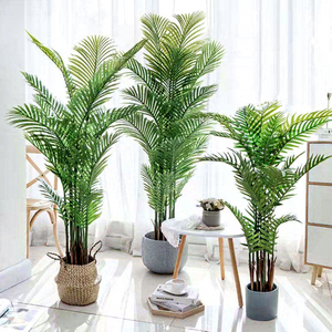 Grandes plantes et arbres artificiels, bonsaï, pot de plante en plastique, aménagement paysager, verdure moderne, palmier d'intérieur, grande plante d'intérieur - Product Image 2