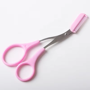 Tijeras para cejas con peine para cejas para mujer, tijeras para cejas, herramienta de maquillaje mágica - Product Image 1